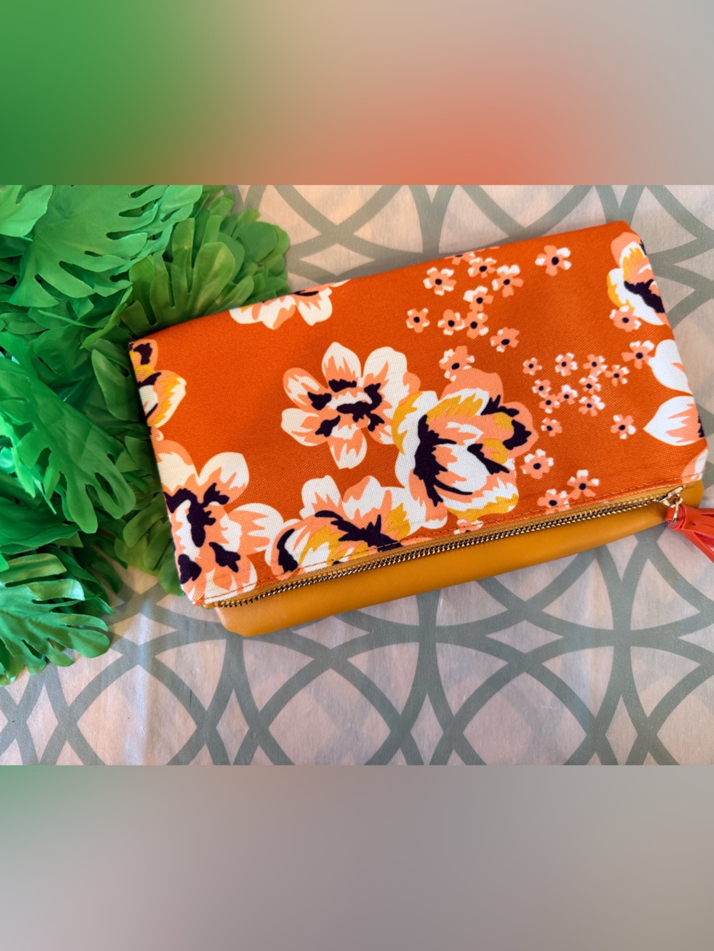 • Rachel Pally Zahara Floral Reversible Foldover Clutch